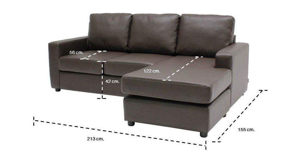 Zette โซฟาหนังสังเคราะห์ สีโกโก้ บราวน์ ขนาด 215 ซ.ม. สไตล์คอนเทมโพรารี