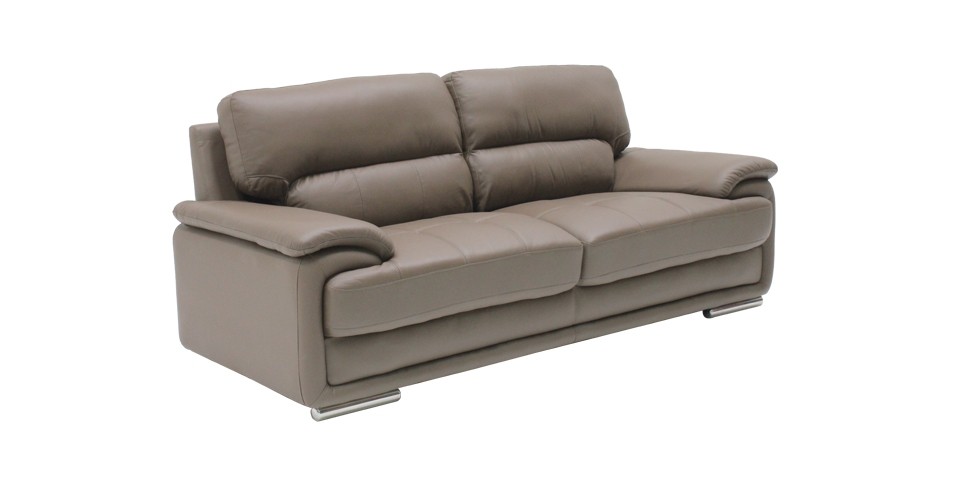 Koncept Furniture Gloor, Contemporary Brown Leather Sofa