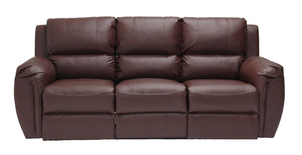 Soly เก้าอี้พักผ่อนหนังสังเคราะห์ สีน้ำตาล โซฟาขนาด1.9 - 2.2 m