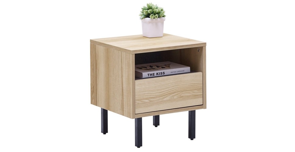 Benesia ตู้ข้างเตียง LINDBERG OAK
