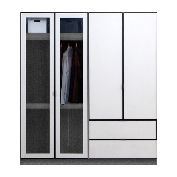 PARIS/ตู้ผ้าWE-180-2DW/เกรลิน/ไวทลิ-ไวลิ