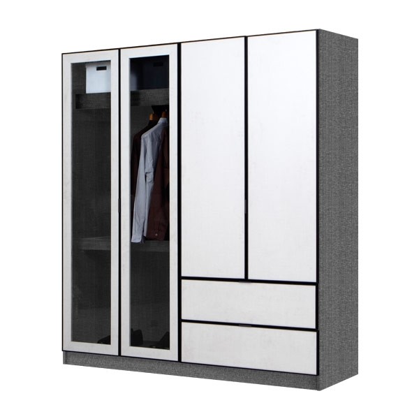 PARIS/ตู้ผ้าWE-180-2DW/เกรลิน/ไวทลิ-ไวลิ