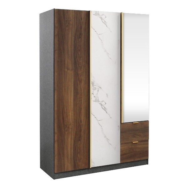 BROADWAY/ตู้ผ้าWE134-2DW/เกรลิ/เลกา/CRCT