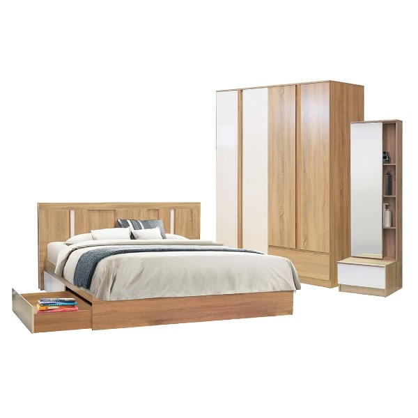 BEDROOM/Lascha6'/SOLID/WHITE